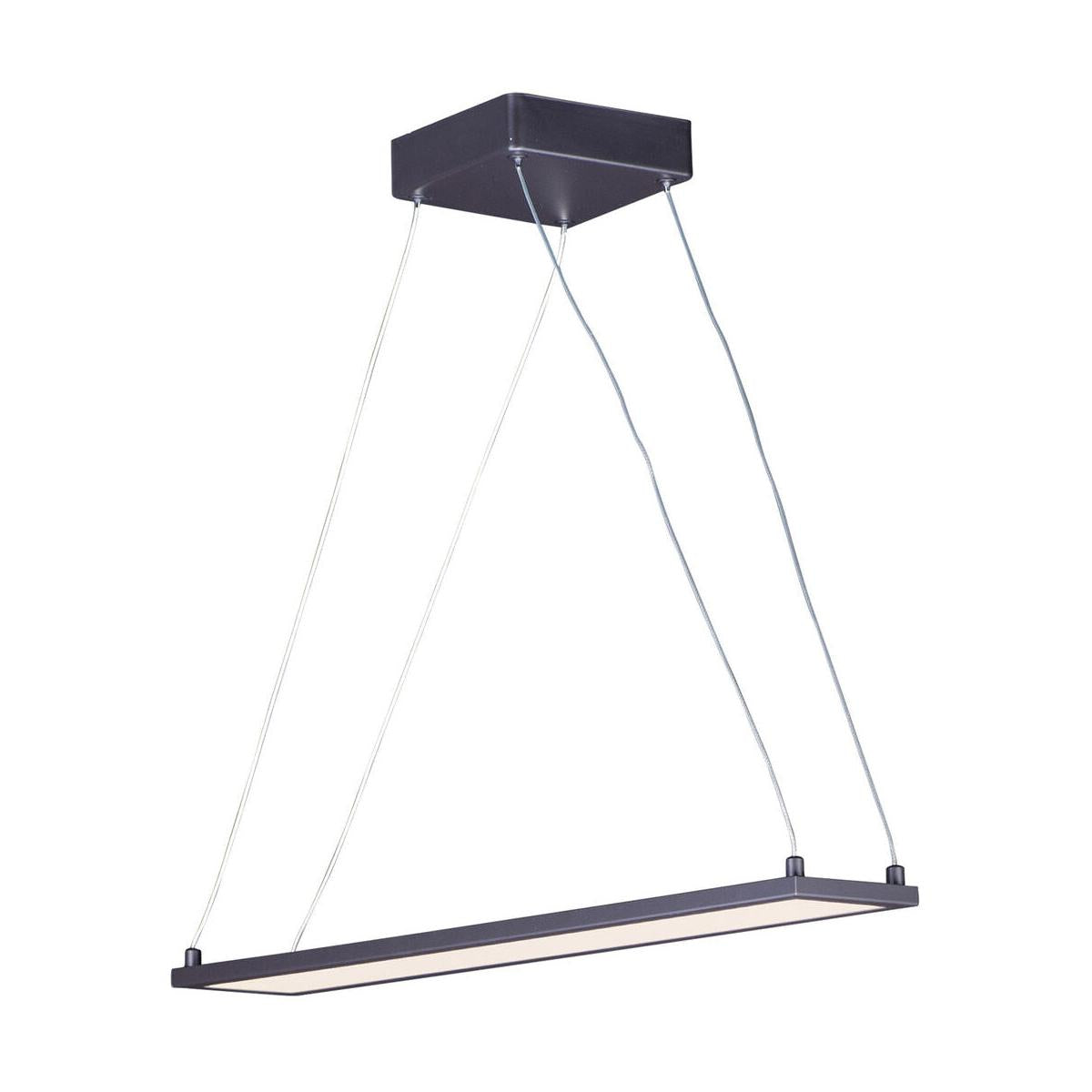 Wafer 24"L 1-Light LED Island Light Fixture Bronze Finish by Maxim