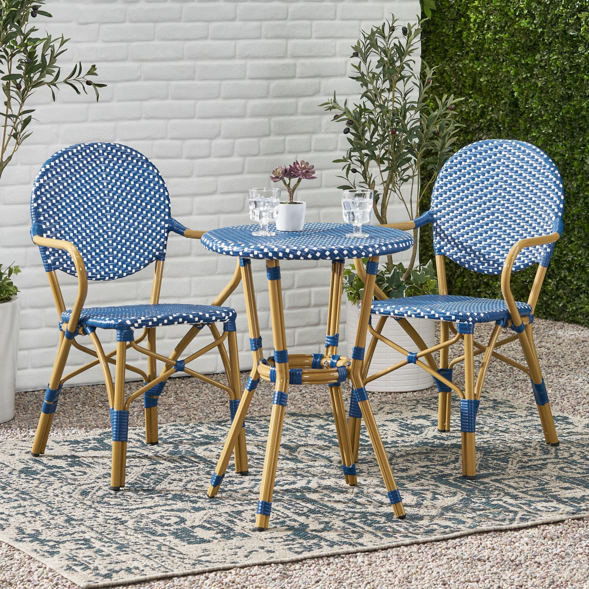 Walker Edison | 3 Piece French Bistro Set