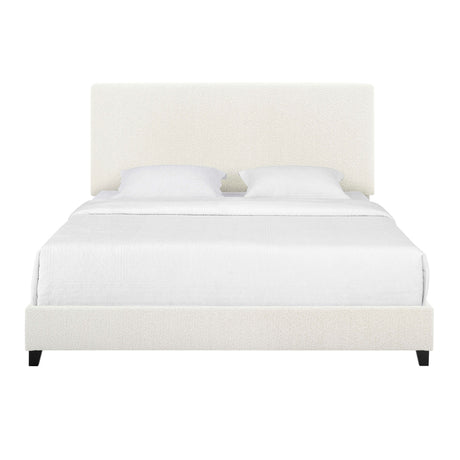 Walker Edison | Boucle Upholstered Platform Bed