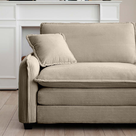 Walker Edison | Cloud Deep Seat Loveseat Sofa Set