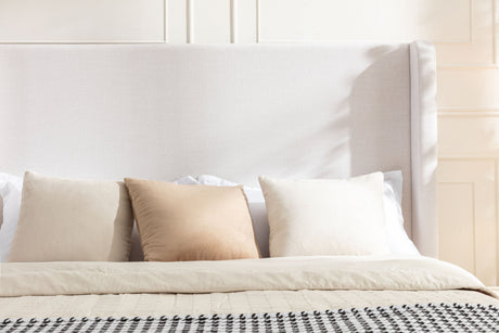 Walker Edison | Harper Tall 54" Headboard Upholstered Queen Bed