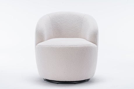 Walker Edison | Teddy Swivel Barrel Accent Armchair Chair