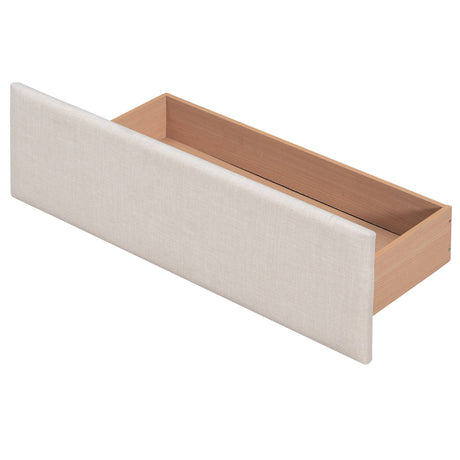 Walker Edison | Upholstered Queen Platform Bed with Storage