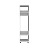 Walker Edison | White Tall Wardrobe Armoire with Mirror