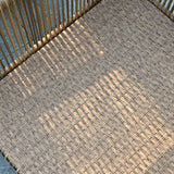 Walker Edison | Wicker Outdoor Loveseat Sofa Table Set