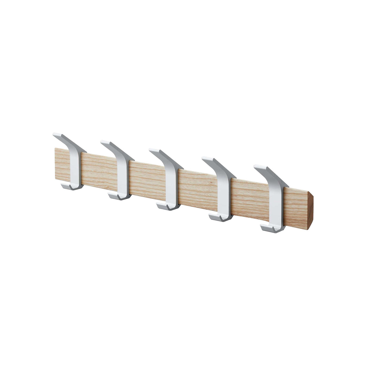 Wall-Mounted Coat Rack - Aluminum + Wood