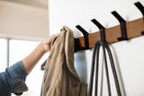 Wall-Mounted Coat Rack - Aluminum + Wood