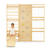 Walnut Modular | Swedish Ladder Jungle Gym - Wall Mounted