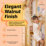 Walnut Modular | Swedish Ladder Jungle Gym - Wall Mounted