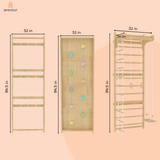 Walnut Modular | Swedish Ladder Jungle Gym - Wall Mounted