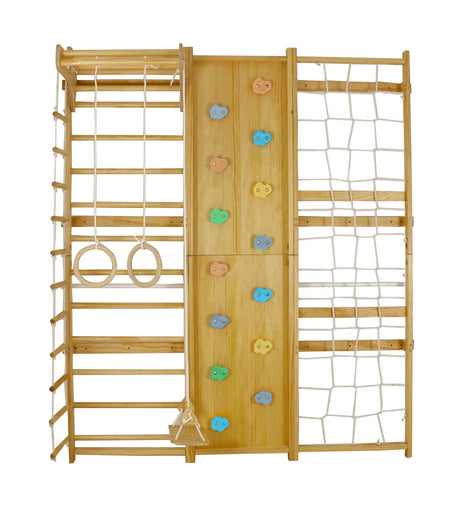 Walnut | Swedish Ladder Jungle Gym - Wall Mounted