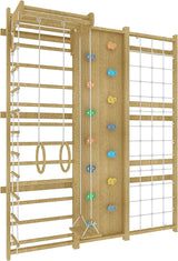 Walnut | Swedish Ladder Jungle Gym - Wall Mounted