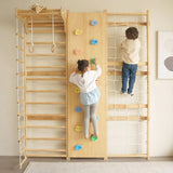 Walnut | Swedish Ladder Jungle Gym - Wall Mounted