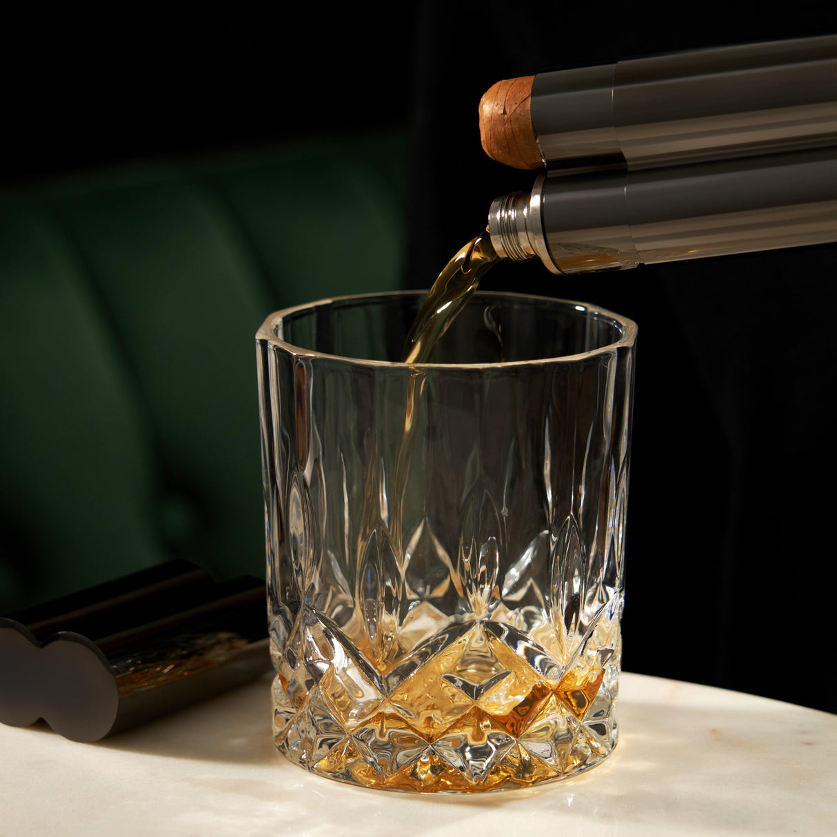 Warren Cigar Holder and Flask