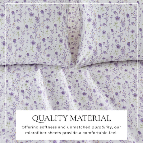 Watercolor Floral Sheet Set - Delia Collection