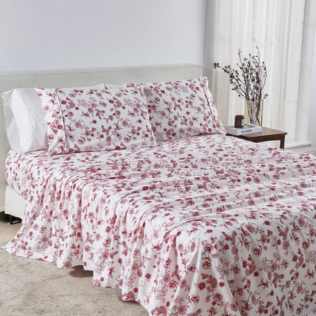 Watercolor Floral Sheet Set - Delia Collection