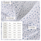 Watercolor Floral Sheet Set - Delia Collection