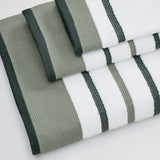 Decorative Cotton Stripe Bath Towel Set - Noelle Collection