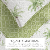 West Palm Trees Coastal Quilt Set - Coronado Collection-Quilts & Comforters-Parc Decor