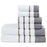 Decorative Cotton Stripe Bath Towel Set - Noelle Collection