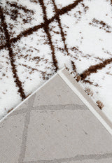 White And Brown Modern Style 5x7 Rug