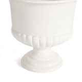White Ceramic Urn Planter for Tuscan-Inspired Decor-Planter-Parc Decor