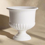 White Ceramic Urn Planter for Tuscan-Inspired Decor-Planter-Parc Decor
