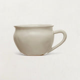 White Glazed Stoneware Mug-Drinkware-Parc Decor