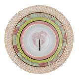 White Heritage Rattan Placemat - Set of 4-Placemat-Parc Decor