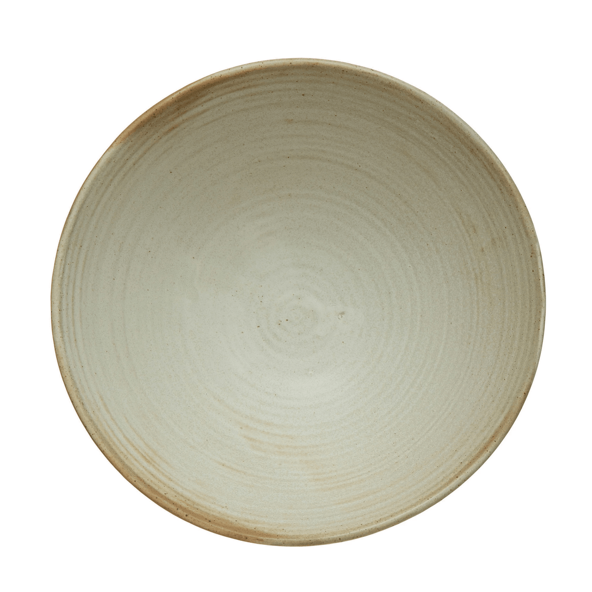 White Matte Stoneware Glazed Bowl-Bowls-Parc Decor