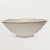 White Matte Stoneware Glazed Bowl-Bowls-Parc Decor