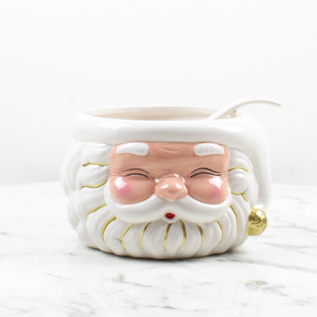 White Santa Punch Bowl & Ladle-Punch Bowl-Parc Decor