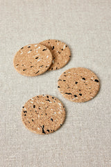 Wiid Black & White Speckled Cork Coasters - Set of 4-Entertaining & Serving-Parc Decor