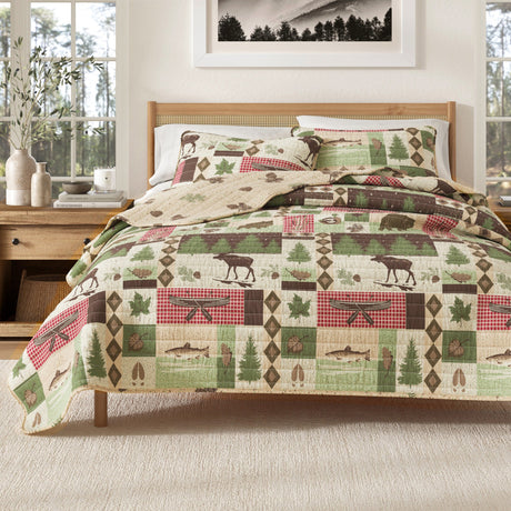 Wilder Collection 3 Piece Lodge Quilt Set-Quilts-Parc Decor