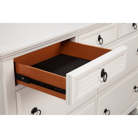 Winchester 7 Drawer Dresser, White-Dresser & Chest-Parc Decor