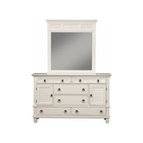 Winchester Mirror, White-Dresser Mirror-Parc Decor