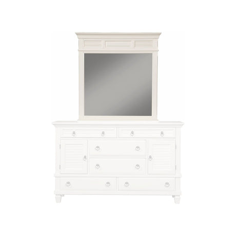 Winchester Mirror, White-Dresser Mirror-Parc Decor