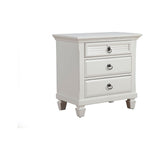 Winchester Nightstand, White-Nightstands-Parc Decor