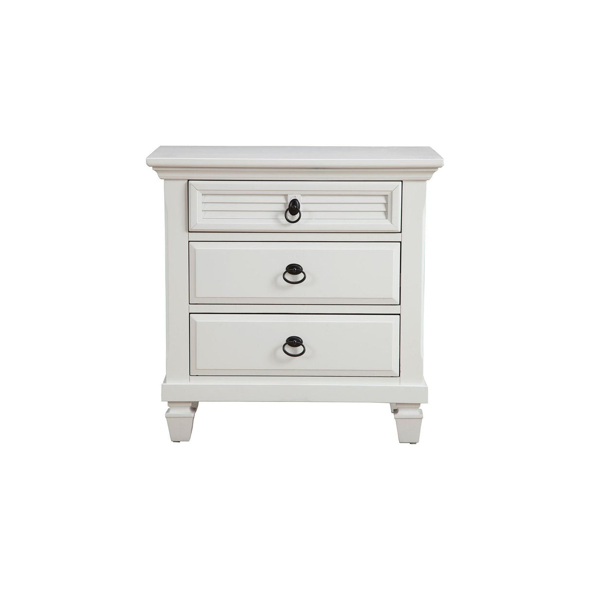 Winchester Nightstand, White-Nightstands-Parc Decor
