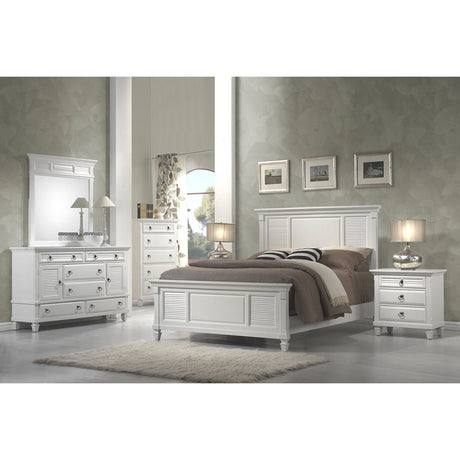 Winchester Nightstand, White-Nightstands-Parc Decor