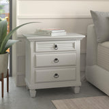 Winchester Nightstand, White-Nightstands-Parc Decor