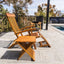 Winchester Teak Shower and Bath Folding Stool with Horizontal Slats