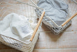 Wire Basket - Two Sizes - Steel + Wood-Laundry Basket-Parc Decor