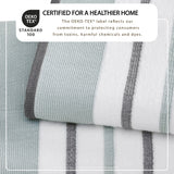 Decorative Cotton Stripe Bath Towel Set - Noelle Collection