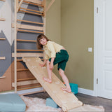 Wood and Hearts 3-in-1 Swedish Ladder Wall Gym for Kids 3+-Climbing Set-Parc Decor