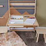 Wood and Hearts 3-in-1 Swedish Ladder Wall Gym for Kids 3+-Climbing Set-Parc Decor