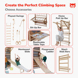 Wood and Hearts 3-in-1 Swedish Ladder Wall Gym for Kids 3+-Climbing Set-Parc Decor
