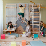 Wood and Hearts 3-in-1 Swedish Ladder Wall Gym for Kids 3+-Climbing Set-Parc Decor