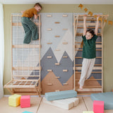 Wood and Hearts 3-in-1 Swedish Ladder Wall Gym for Kids 3+-Climbing Set-Parc Decor