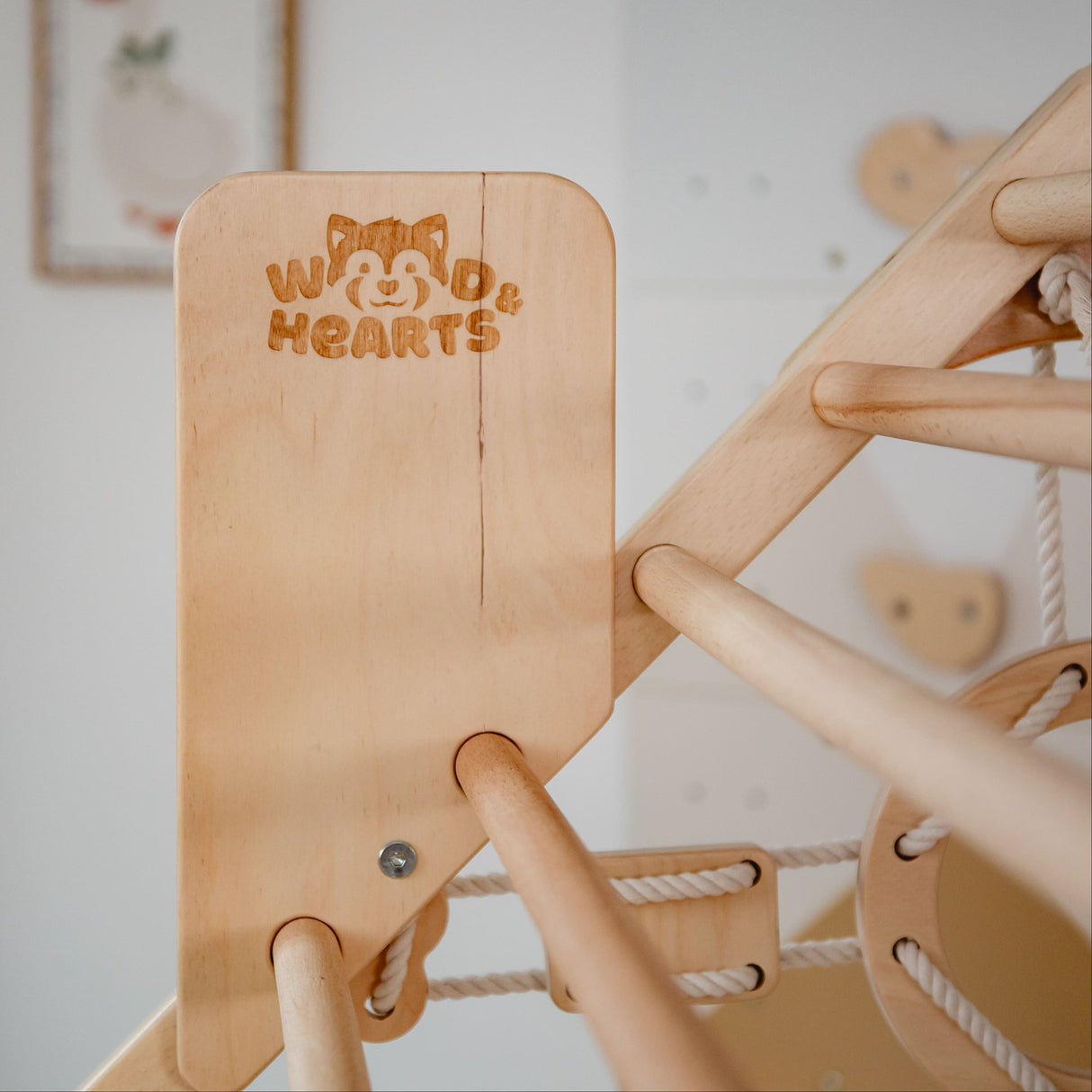 Wood and Hearts Wooden Toddler Climbing Playhouse, Ages 1–6-Playground-Parc Decor